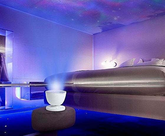 StillCool LED Aurora Projector Ocean Dynamic Sleep Night Light Lamp Ocean Waves Projector Lamp with Music projection Living for Bedroom Bathroom Baby Room Baby