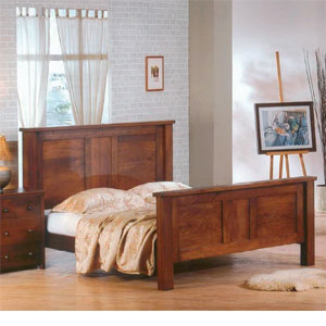 Stock Joseph Aborro 4FT 6`Double Wooden Bedstead