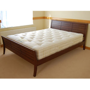 Stock Relyon Leonie 5FT Kingsize Leather Bedstead