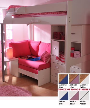 High Sleeper Sofa Bed Drawers & Cupboard