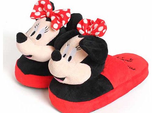 Stompeez Disney Minnie Mouse Red Slippers - Size