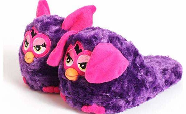 Purple Furby Slippers - Size Extra Small