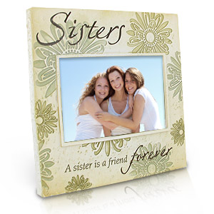 Stone Effect Sisters Photo Frame