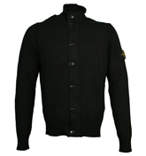 Black Full Zip and Button Cardigan