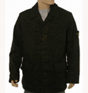 Black Linen Heavyweight Wool Lined Coat