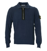 Dark Blue 1/4 Zip Sweater
