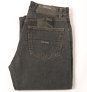Mens Denims Faded Black Button Fly Jeans - 32 Leg