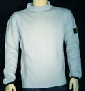 Mens Light Grey Pure Wool Sweater