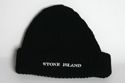 Mens Navy Chunky Ribbed Knitted Hat