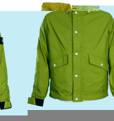 Reflective Green Hooded Jacket
