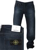 Regular Fit Dark Denim Badged Jeans