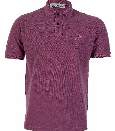 Stone Island Washed Cotton Polo Pink