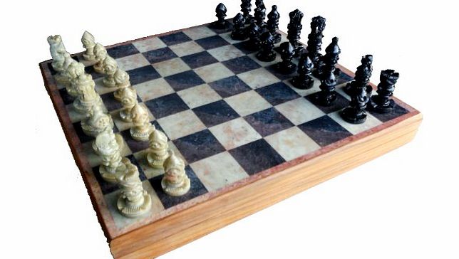 StonKraft 10``x10? Indian Stone Chess Game Board Set   Hand Crafted Stone Pieces (Delivered Within 7 Days)