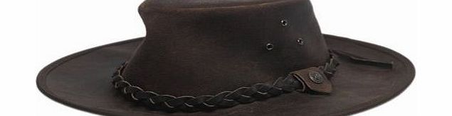 Stormafit Brisbane Leather Hat - Brown, Large