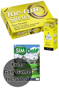 Strata Tour Premier Balls (dozen) with FREE Sim golf game
