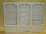 12th scale triple white shop shelves for dolls house