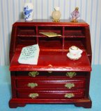 Dolls House Writing Desk with Accesories