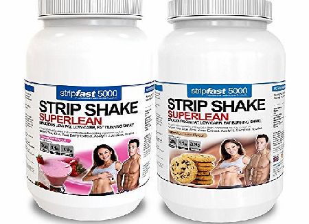 StripFast 5000 Diet Whey Protein Shakes, 5 x Fat Burners For Maxi Weight Loss 