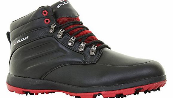 2015 Stuburt Terrain Leather Golf Waterproof Boots Mens Winter Shoes Black/Burgundy 10 UK