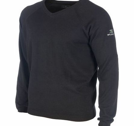 Stuburt Mens Essentials V Neck Sweater - Black, Large