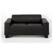 Studio leather sofa regular, black
