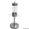 STV Stainless Steel Clear Table Lamp With Base