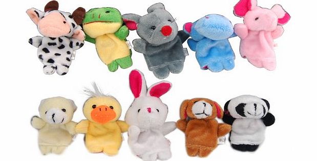 Style Nuvo Tiny Finger Puppets Childrens Toys Random Set of 5 Animal Puppets