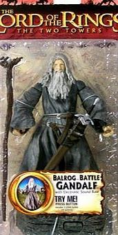 Subarm Lord of the Rings Two Towers Talking Balrog Battle Gandalf Action Figure