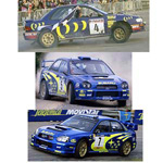 Subaru World Rally Heritage Triple Car Set