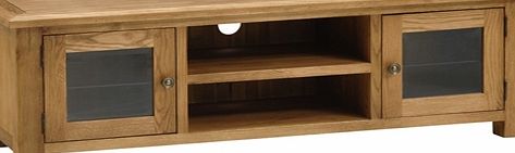 Sudbury Oak Extra Large TV Unit - up to 65``