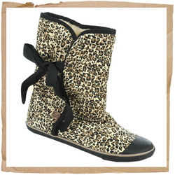 Sugar Leopard Ori Boot Black