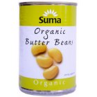 Suma Case of 12 Suma Organic Butter Beans 400g