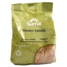 Suma Case of 6 Suma Prepacks Organic Brown Lentils 500g