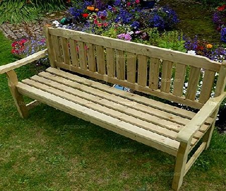 Summer Garden Buildings 5ft WIDE 3 SEATER WOODEN BENCH - PRESSURE TREATED, FAST DELIVERY