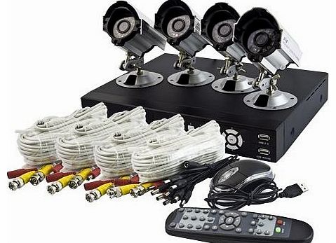  TUTIS 500GB DVR 4 CAMERA HOME & BUSINESS SECURITY CCTV KIT