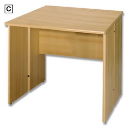 Sun ` Office Furniture 80 cm Desk - Beech 80W x
