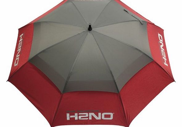 Dual Canopy Golf Umbrella - Red/Grey