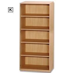 Office Furniture High Bookcase - Beech