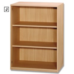 Office Furniture Low Bookcase - Beech