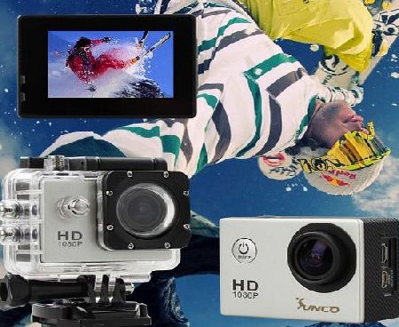 Sunco DREAM 2 SJ4000 Action Video Full HD 1080p 12MP Waterproof Sports Camera With 1.5 -inch High Definition Screen (Silver)