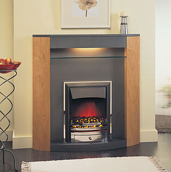 Suncrest Surrounds Serena Graphite Electric Fireplace
