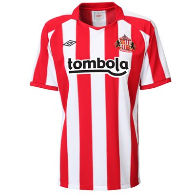 Umbro 2010-11 Sunderland Home Umbro Football Shirt