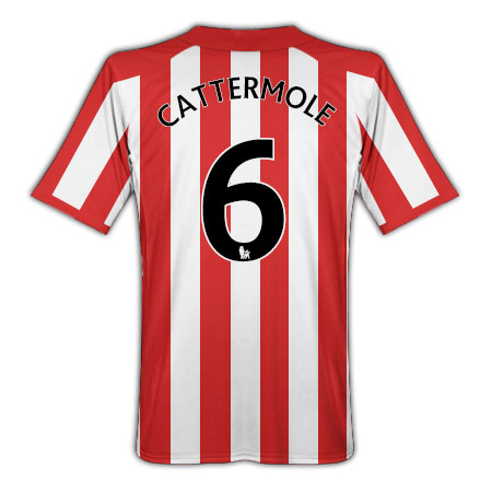 Umbro 2010-11 Sunderland Umbro Home Shirt (Cattermole 6)