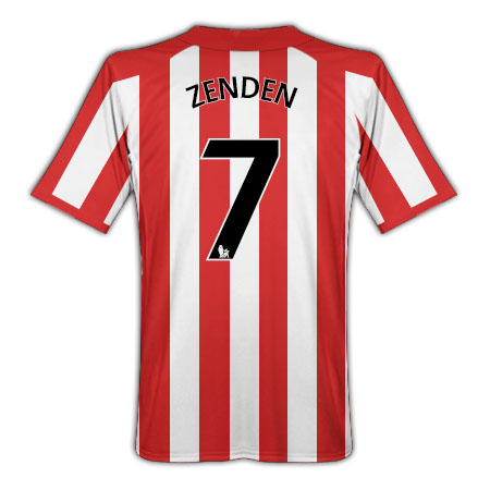 Sunderland Umbro 2010-11 Sunderland Umbro Home Shirt (Zenden 7)