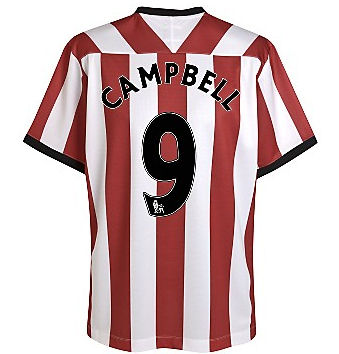 Sunderland Umbro 2011-12 Sunderland Umbro Home Shirt (Campbell 9)