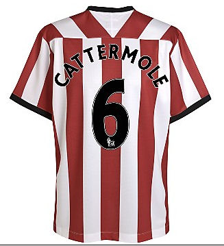Umbro 2011-12 Sunderland Umbro Home Shirt (Cattermole 6)