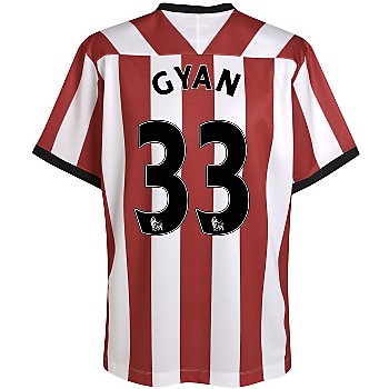 Sunderland Umbro 2011-12 Sunderland Umbro Home Shirt (Gyan 33)