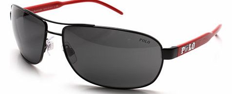 Sunglasses  Polo 3053 Black and Red Sunglasses