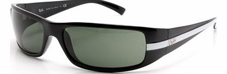 Sunglasses  Ray-Ban 4057 Shiny Black with White Sunglasses
