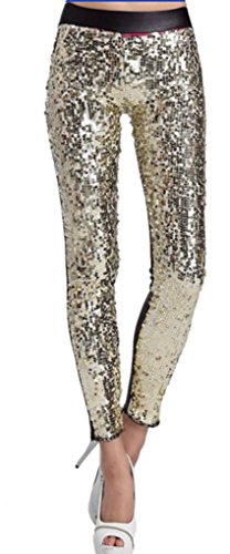 @ Women Fashion Ankle Length Footless Legging Novel and Comfortable-Sequins